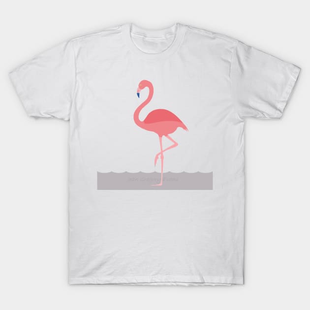 PINK FLAMINGO WADING T-Shirt by JeanGregoryEvans1